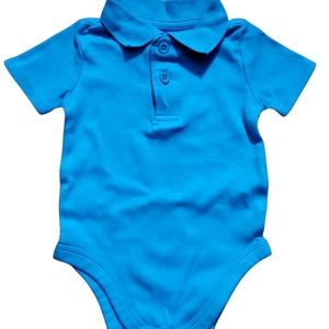 New Blue Granimal Polo Onesie